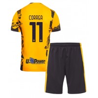 Echipament fotbal Inter Milan Joaquin Correa #11 Tricou Treilea 2024-25 pentru copii maneca scurta (+ Pantaloni scurti)